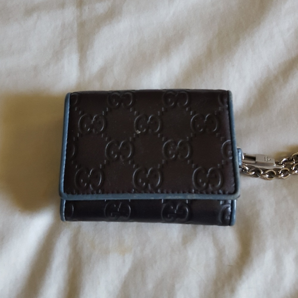 Gucci tri fold wallet